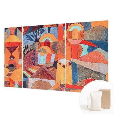 Fotobehang vlies met een kleurrijk mozaïekmotief