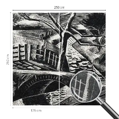 Fotobehang vliesbehang met een architectonisch landschap