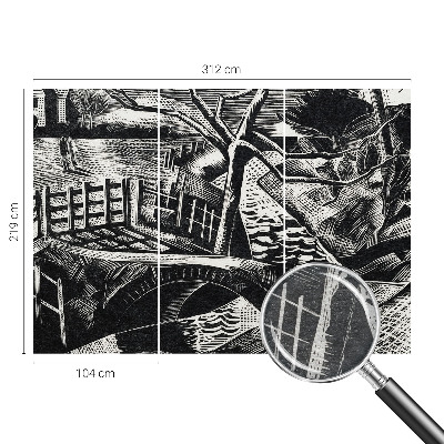 Fotobehang vliesbehang Architectonisch landschap