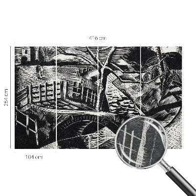 Fotobehang vliesbehang Architectonisch landschap