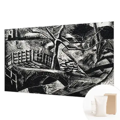 Fotobehang vliesbehang met een architectonisch landschap