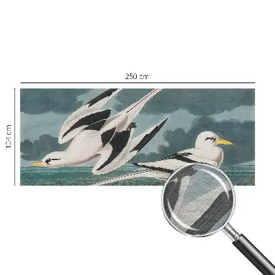 Fotobehang met een print van vogels aan zee