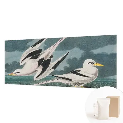 Fotobehang met een print van vogels aan zee