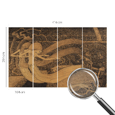 Naadloos fotobehang Surrealistische personages