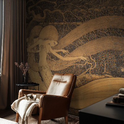 Naadloos fotobehang Surrealistische personages