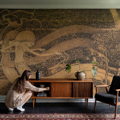 Naadloos fotobehang Surrealistische personages