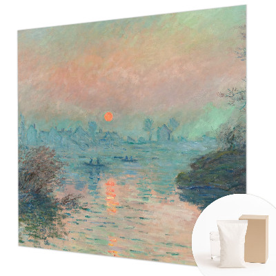 Fotobehang woonkamer met een atmosferische schemering als motief