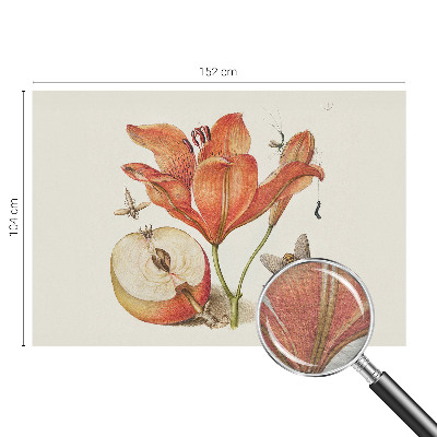 Fotobehang voor de woonkamer Botanische illustratie