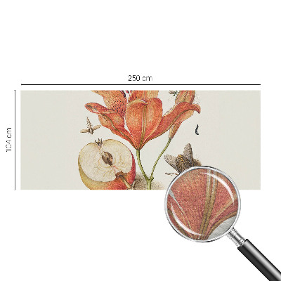 Fotobehang voor de woonkamer Botanische illustratie