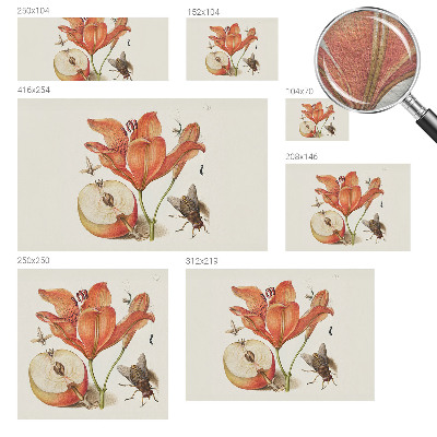 Fotobehang voor de woonkamer Botanische illustratie