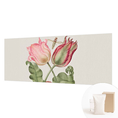 Fotobehang voor slaapkamer met een afbeelding van tulpen voor een sfeervolle slaapkamer