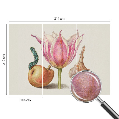 Luxe fotobehang met het ontwerp 'Natuurlijke symbiose'