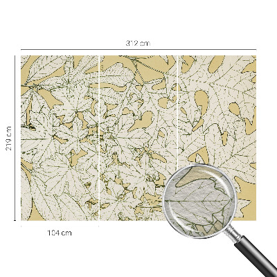 Premium fotobehang Boombladeren