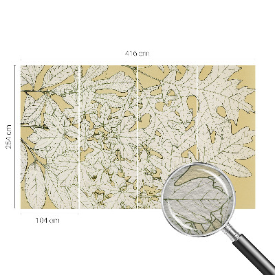 Premium fotobehang Boombladeren