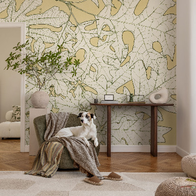 Premium fotobehang Boombladeren