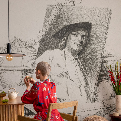 Groot fotobehang Artistiek portret