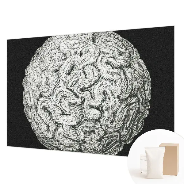 Uniek fotobehang met een bolvormige structuur
