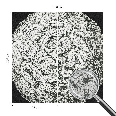Uniek fotobehang Bolvormige structuur