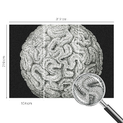 Uniek fotobehang Bolvormige structuur