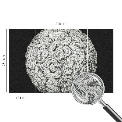 Uniek fotobehang Bolvormige structuur