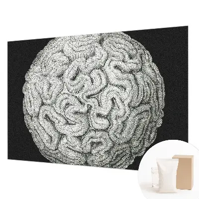 Uniek fotobehang met een bolvormige structuur
