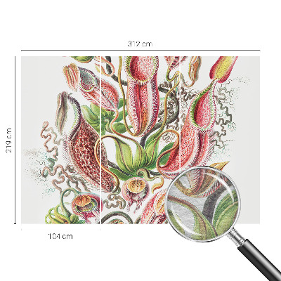 Vliesbehang fotobehang met plantdetails