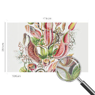 Vliesbehang fotobehang met plantdetails