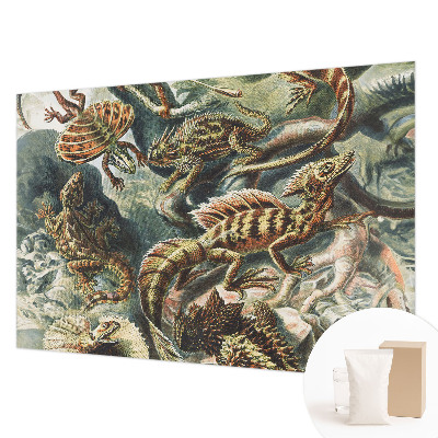 Fotobehang vliesbehang met een exotisch reptielenmotief