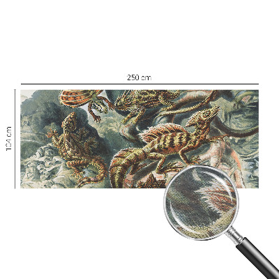 Fotobehang vliesbehang met een exotisch reptielenmotief