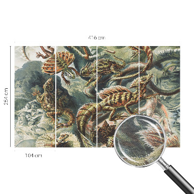 Fotobehang vliesbehang Exotische reptielen