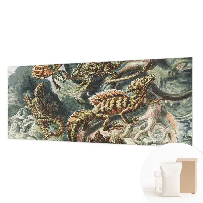 Fotobehang vliesbehang met een exotisch reptielenmotief