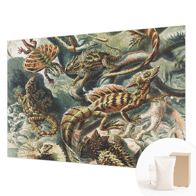 Fotobehang vliesbehang met een exotisch reptielenmotief