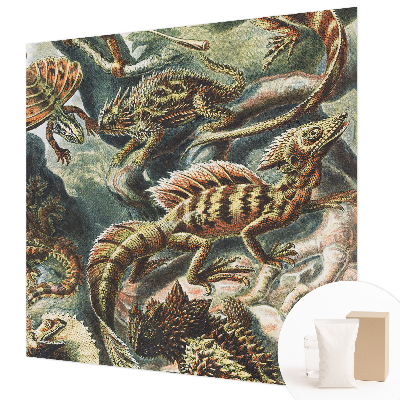 Fotobehang vliesbehang met een exotisch reptielenmotief