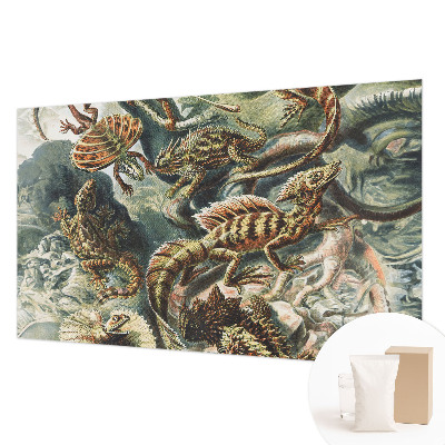 Fotobehang vliesbehang met een exotisch reptielenmotief