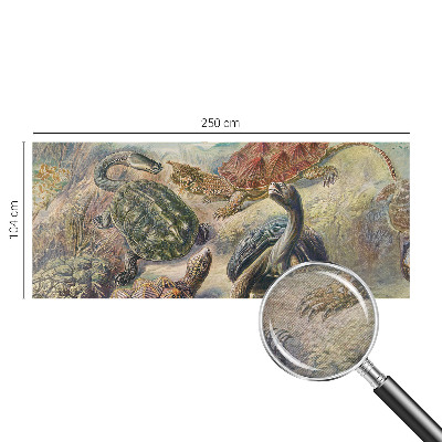 Vlies fotobehang op maat Schildpadfauna