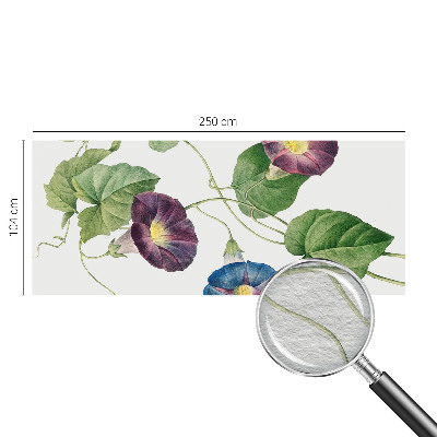Vliesbehang fotobehang woonkamer met bloemrijke, elegante print voor de woonkamer