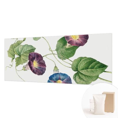 Vliesbehang fotobehang woonkamer met bloemrijke, elegante print voor de woonkamer