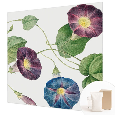 Vliesbehang fotobehang woonkamer met bloemrijke, elegante print voor de woonkamer