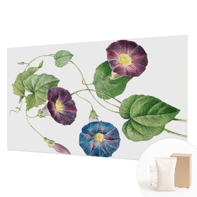 Vliesbehang fotobehang woonkamer met bloemrijke, elegante print voor de woonkamer