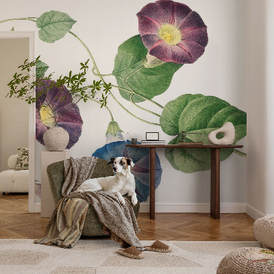 Vliesbehang fotobehang woonkamer Bloemrijke elegantie