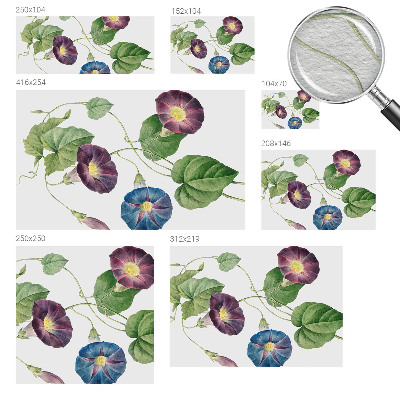 Vliesbehang fotobehang woonkamer met bloemrijke, elegante print voor de woonkamer