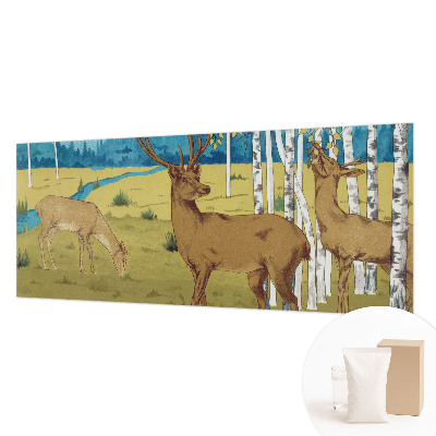 Behang met print met het motief 'Bosharmonie'