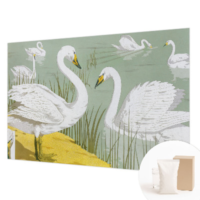Muurbehang met het Zwanenmeer-motief