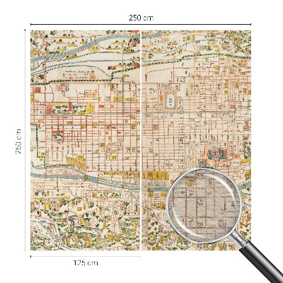 Foto behang op maat Antieke kaart