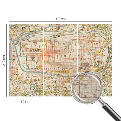 Foto behang op maat Antieke kaart