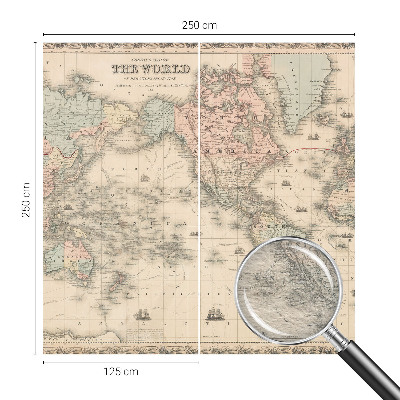 Naadloos fotobehang Historische kaart