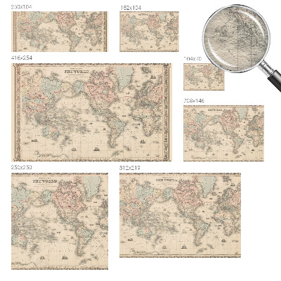 Naadloos fotobehang Historische kaart