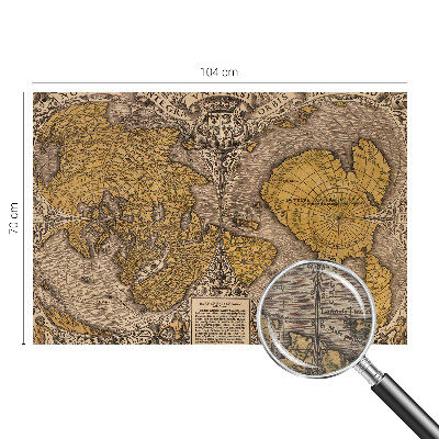 Fotobehang woonkamer Historische cartografie