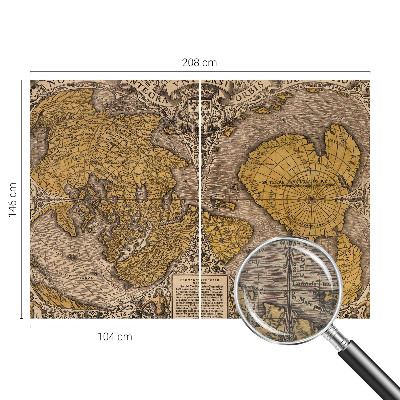 Fotobehang woonkamer Historische cartografie