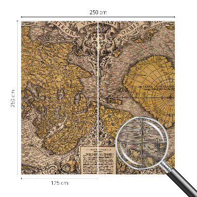 Fotobehang woonkamer Historische cartografie